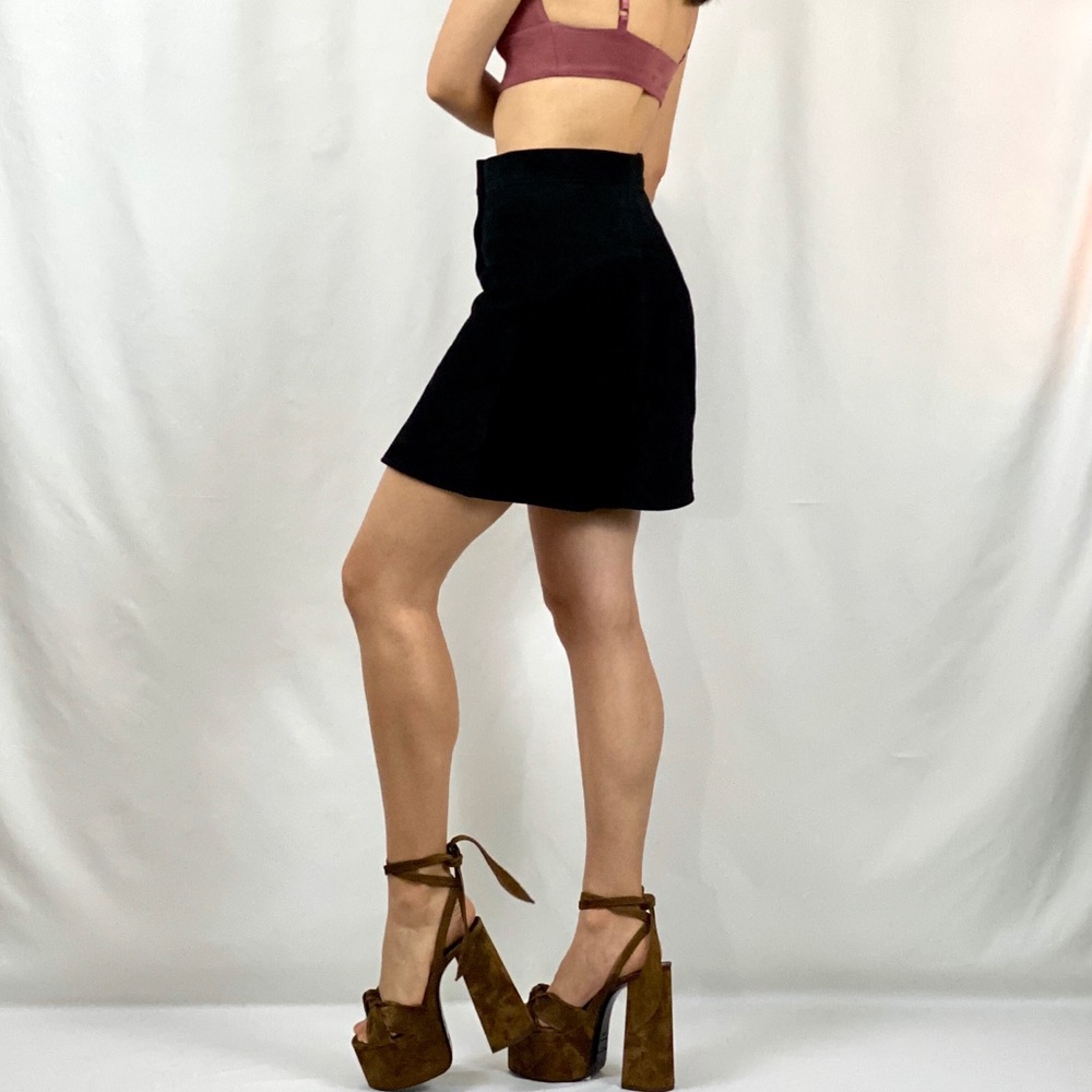 Suede Mini Skirt